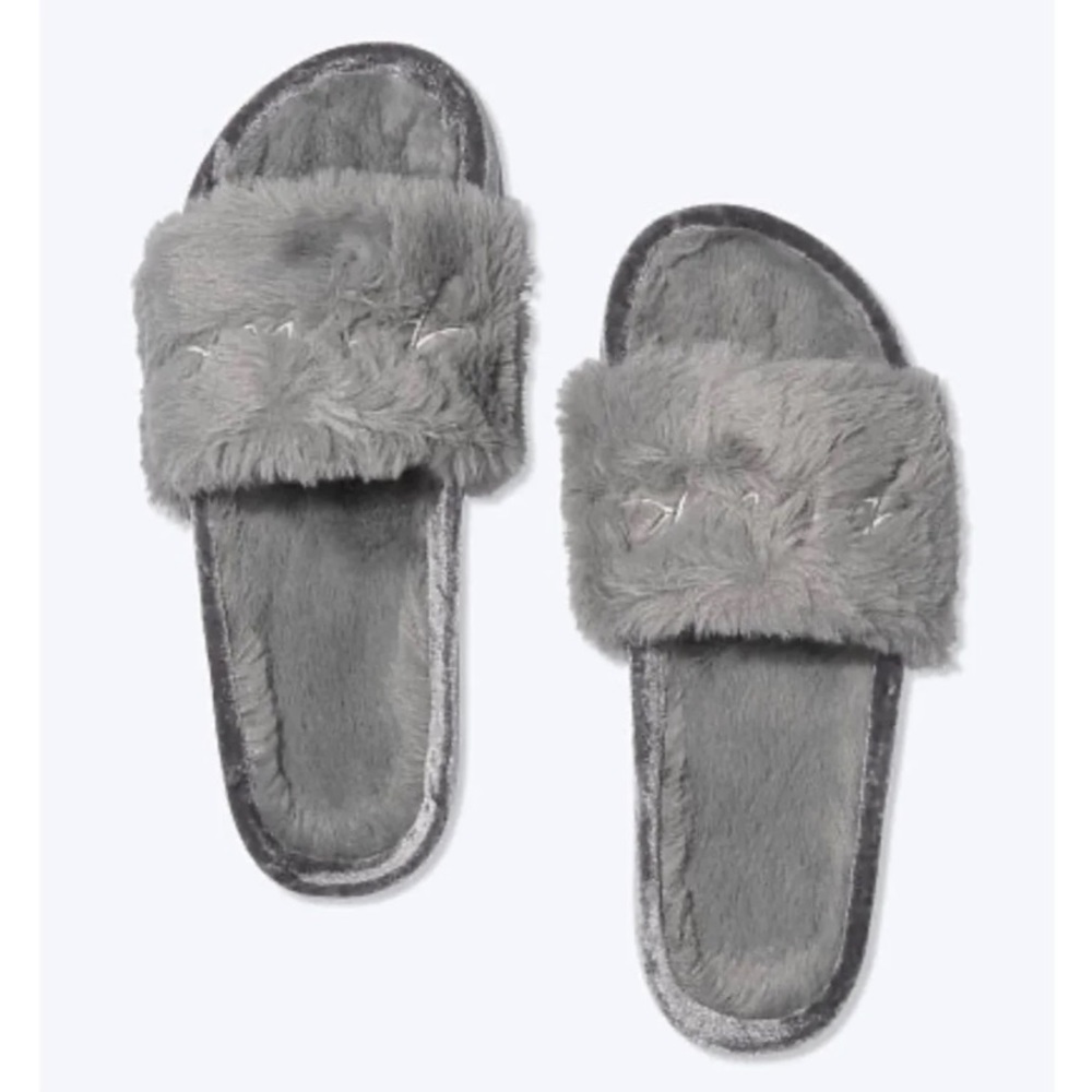 New Victoria’s Secret Pink Large Fur Slides
